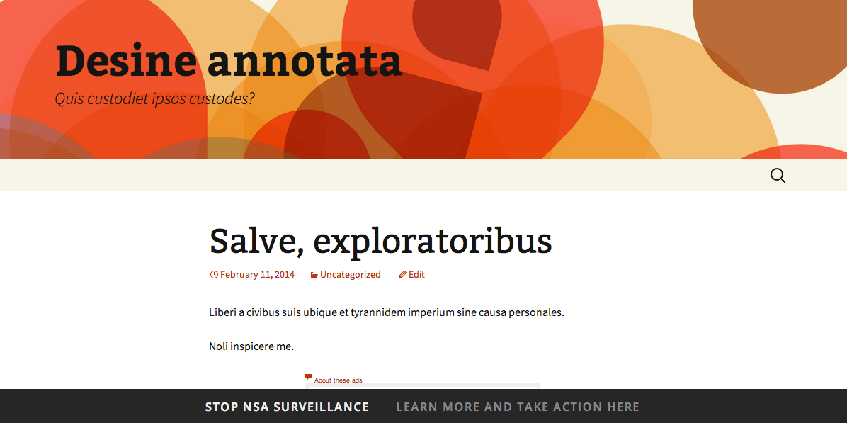 The Day We Fight Back: Protest NSA Surveillance on Your Blog